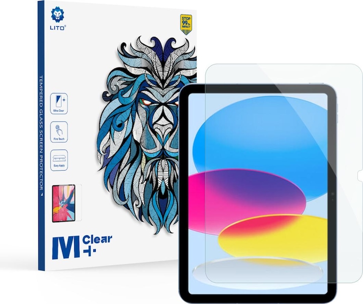 Produktbild Lito iPad 10 10.9 Panzerglas - Transparent (1 Stück, iPad 10.9 (2022))