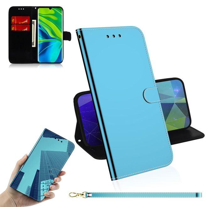 Thumbnail - MU Style Mirror Surface Bookcover Series (Xiaomi Mi 10i, Xiaomi Mi 10 Pro), Smartphone Hülle, Blau