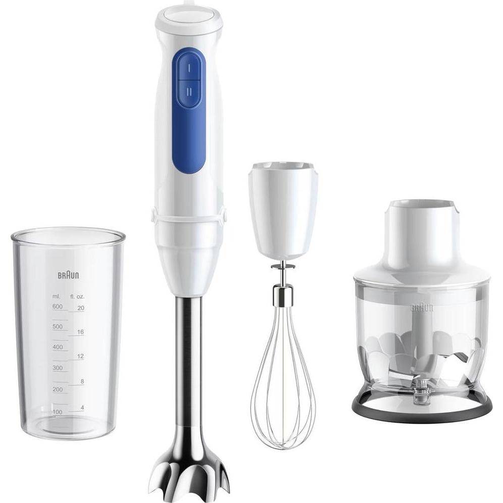 Braun MQ30202MWH staafmixer serie 3, Staafmixer, Blauw, Wit