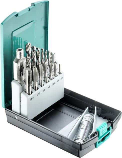 technocraft HSS Einschnitt Gewindebohrer-Satz, 16-tlg