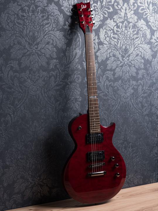 Produktbild ESP LTD EC-100QM STBC (E-Gitarre, Maple, Quilted maple)