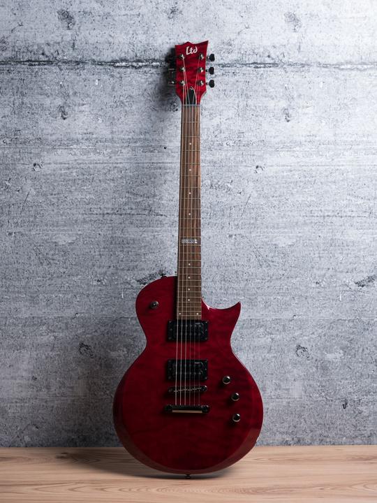 Produktbild ESP LTD EC-100QM STBC (E-Gitarre, Maple, Quilted maple)