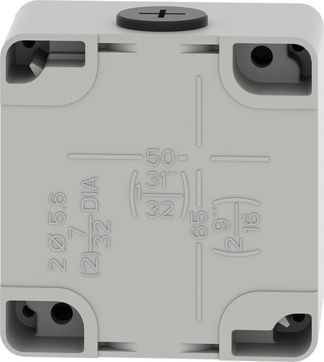 Produktbild Schneider Electric XAPD11 Leergehäuse XAP Metall grau ohne Bohrung - CSA (Gehäuse)