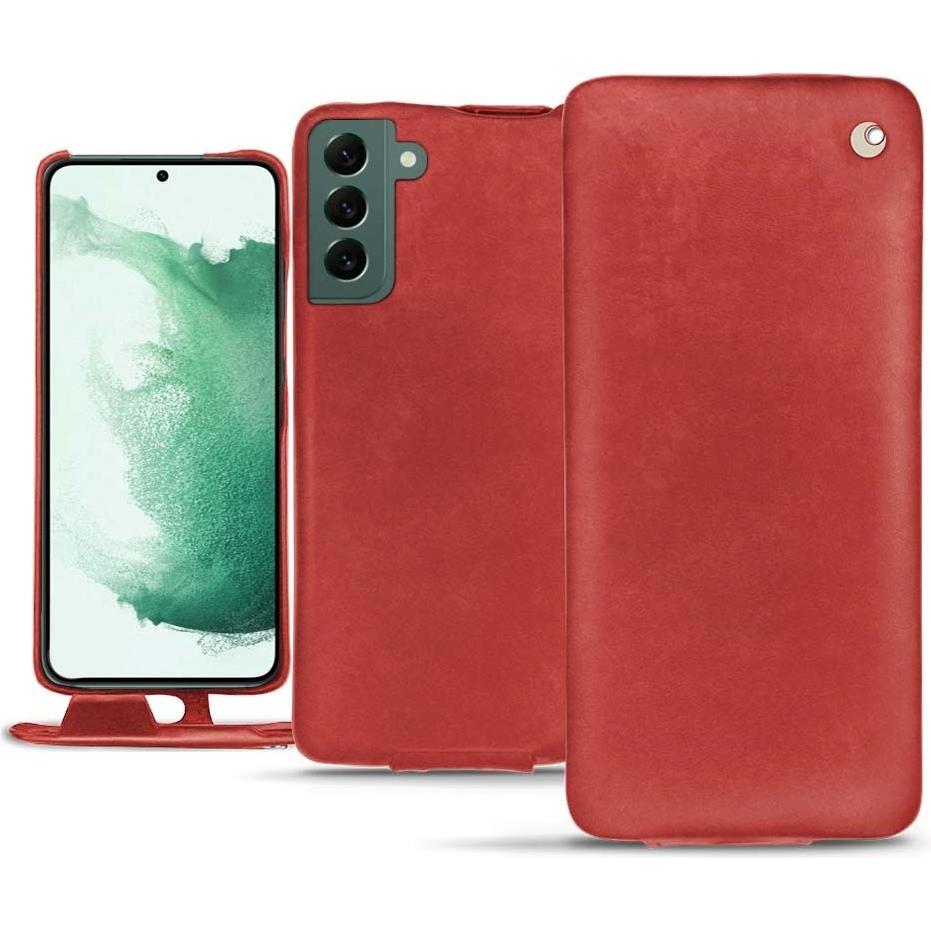 Thumbnail - Noreve Lederschutzhülle vertikal (Samsung Galaxy S22+ 5G), Smartphone Hülle, Rot
