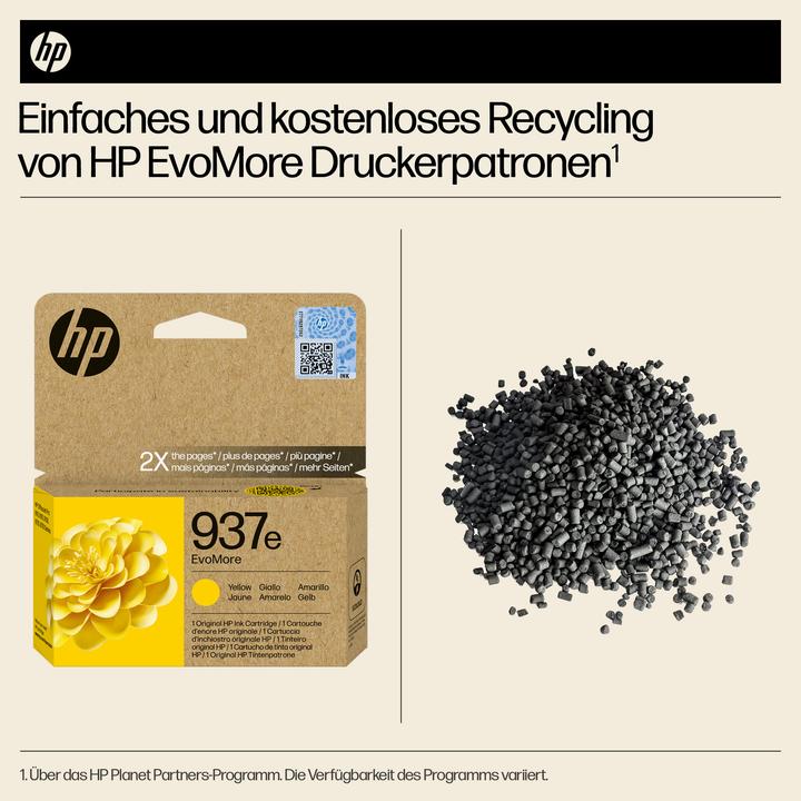 Actual product image HP 4S6W8NE#CE1 937e EvoMore OJ PRO Ink yellow 1650pages (Y)