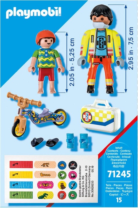 Image du produit Playmobil Ambulancier avec patient (71245, Playmobil City Life)