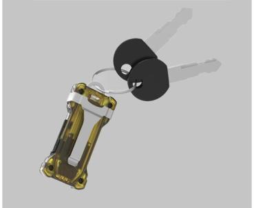Actual product image ArmyTek Zippy Keychain Flashlight (Yellow) (5.90 cm, 200 lm)