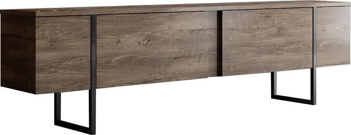Walnut and black