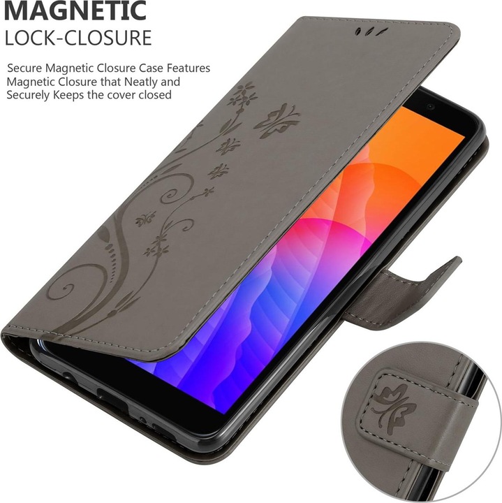 Produktbild Cadorabo Flower Book Cover (Huawei Y5p)