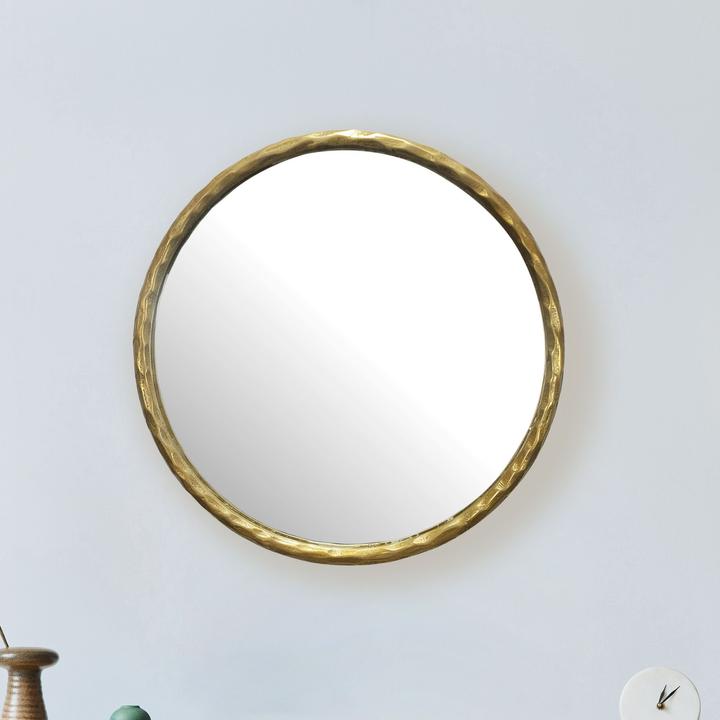 Immagine prodotto FineBuy Specchio da parete FB102859 vetro oro (60 x 60 cm)