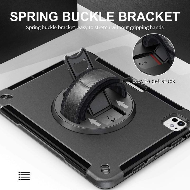 Actual product image JT Berlin Rugged Kickstand & Handstrap Case| Apple iPad Pro 11 2024| black| bulk| (30017) (Apple iPad Pro 11 2024, Apple iPad Pro 11 2025)