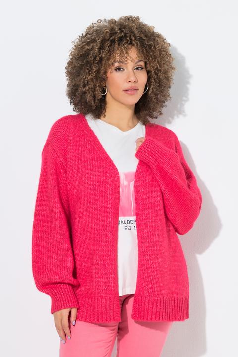 Produktbild Ulla Popken Strickjacke, offene Form, Langarm, recycelt (42)