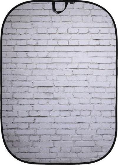 Image du produit Lastolite Urban Collapsible 1.5x2.1m White/Grey Painted White/Industrial Grey Brick (150 cm, 210 cm)