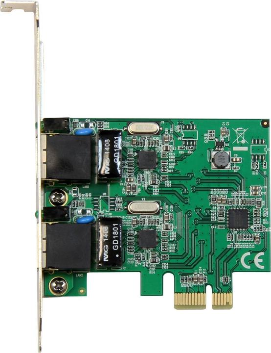 Actual product image StarTech 2port 1 Gbps Pcie Ethernet (Mini PCI Express)