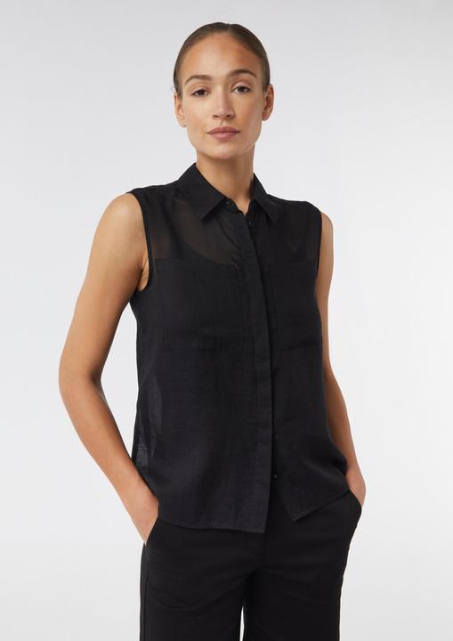 Immagine prodotto Comma Bluse Ärmellose Ramie-Bluse mit aufgesetzten Taschen (34)