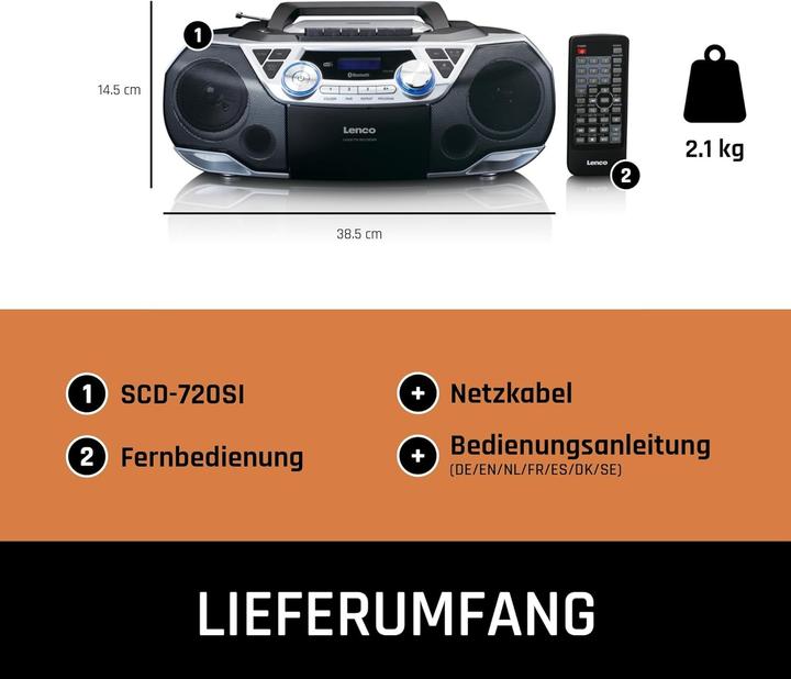 Produktbild Lenco SCD-720SI (DAB, DAB+, FM, Bluetooth)