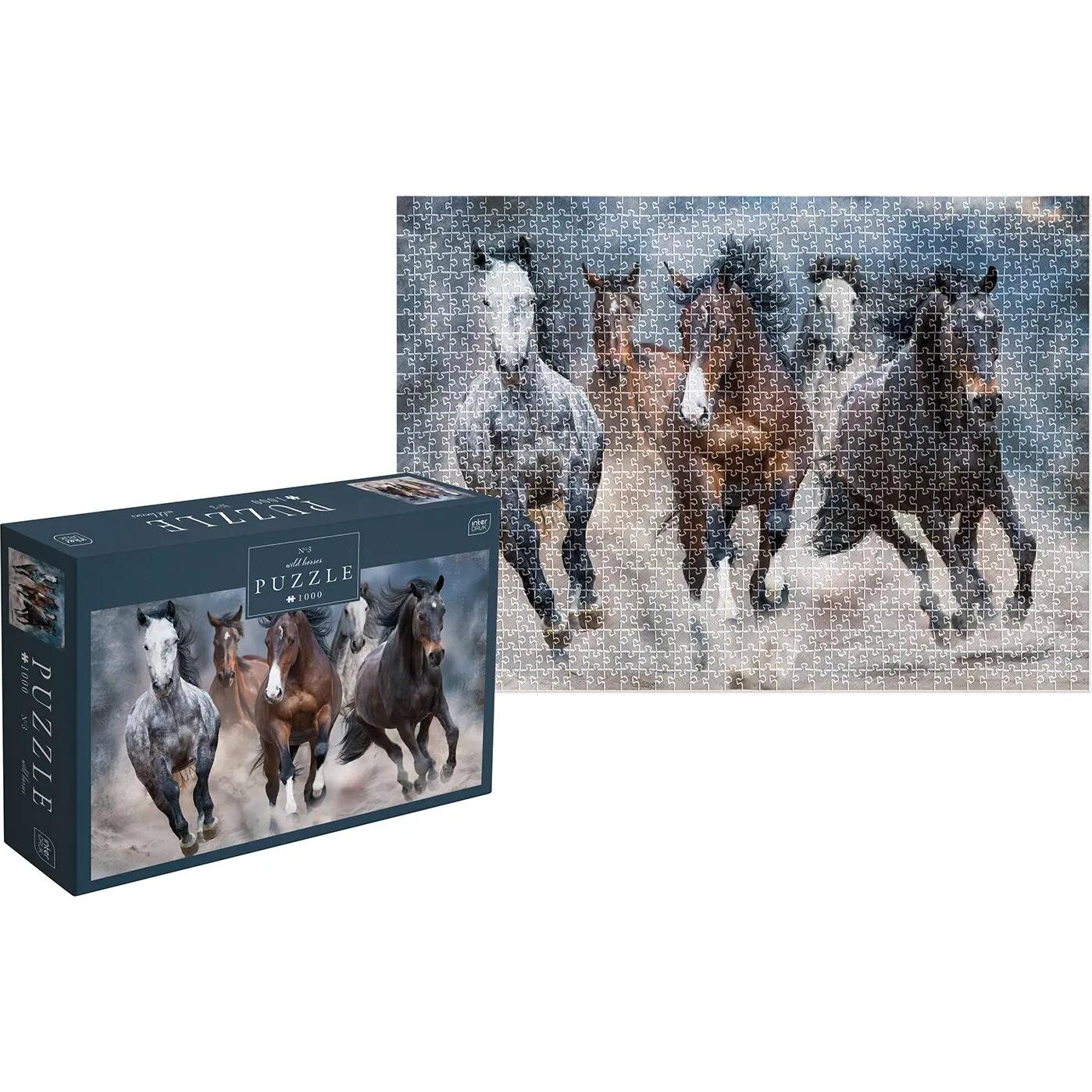 Interdruk Puzzle Wild Horses 3: Pferde klappern 1000 dlps (1000 pezzi)