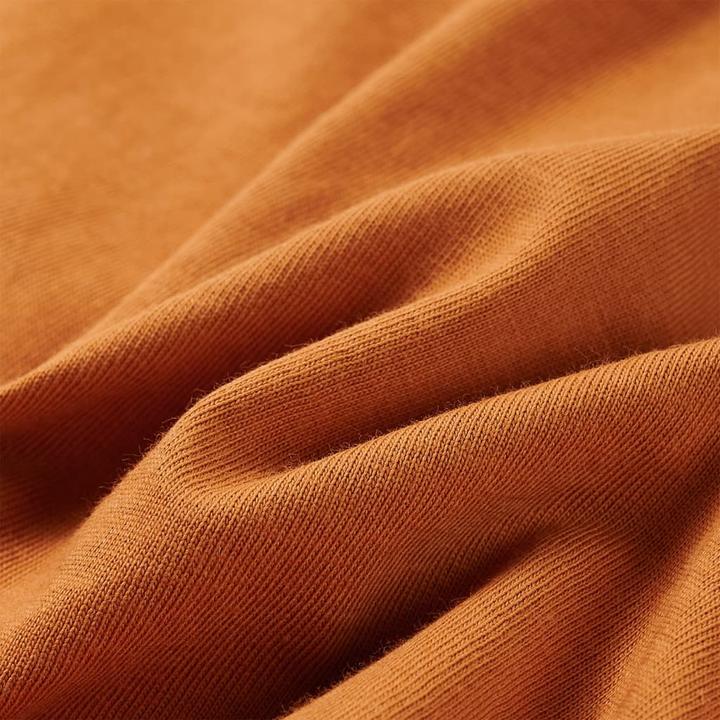 Immagine prodotto VidaXL Camicia da bambino a maniche lunghe ocra scuro 116,Materiale: 100 (116)