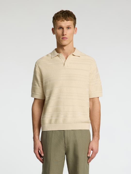 Produktbild Selected Homme Textured Polohemd aus Strick (S)
