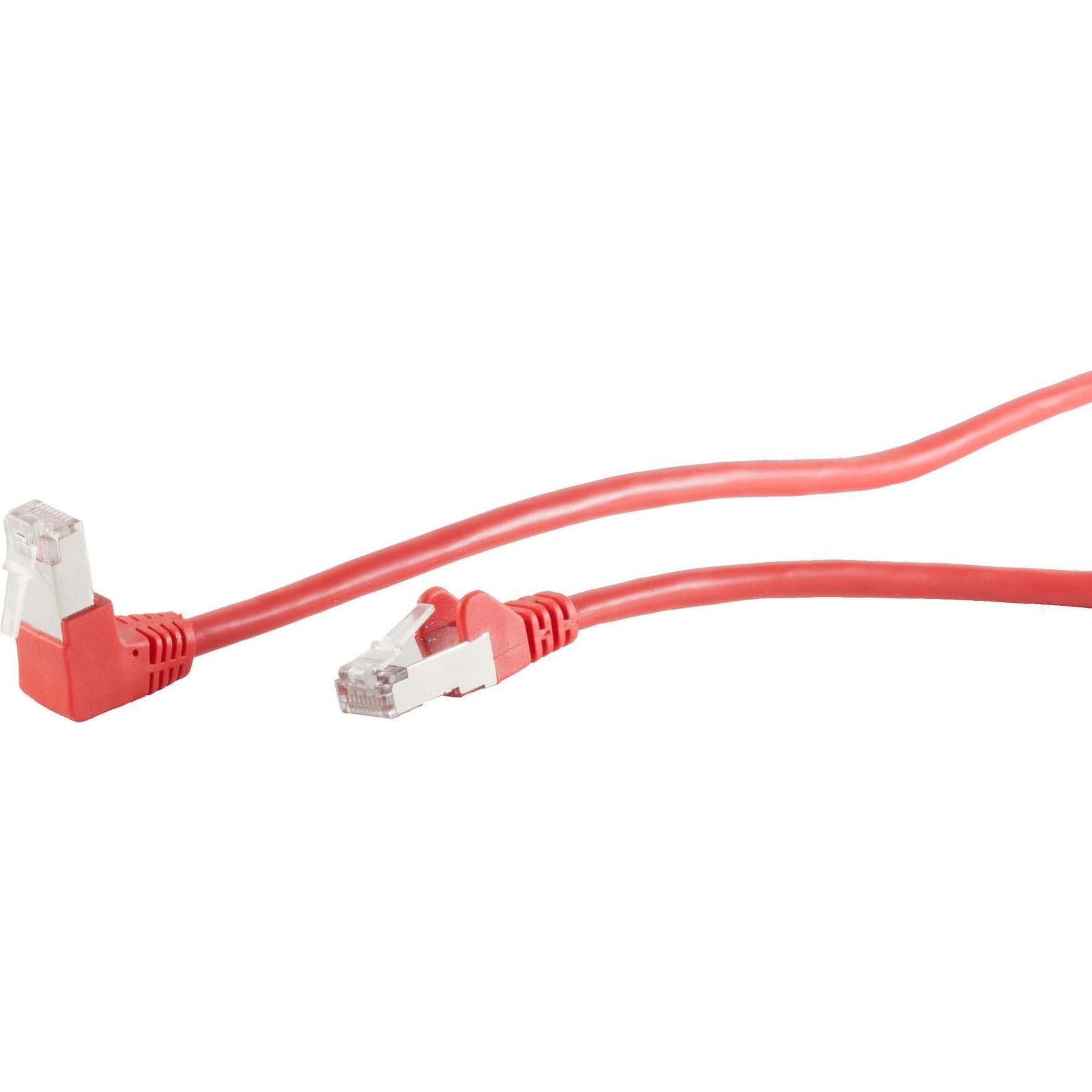 Thumbnail - Shiverpeaks S/CONN maximum connectivity Netzwerkkabel-Patchkabel, cat 6, S/FTP, PIMF, Winkel-gerade, rot, 15,0m (S/FTP, ...