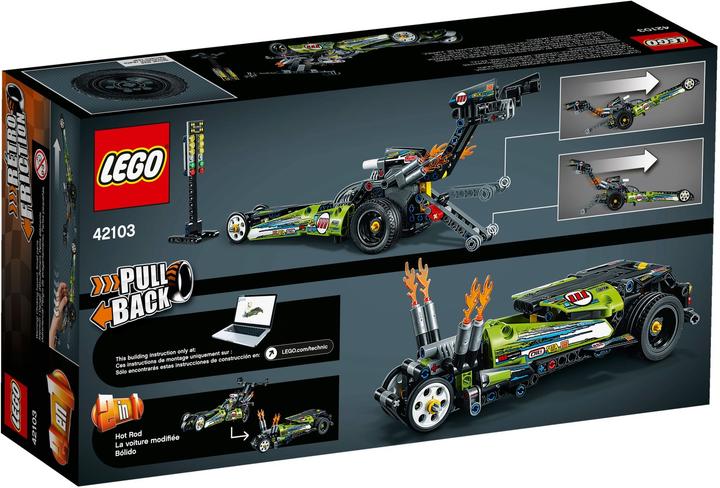 Actual product image LEGO Dragster race car (42103, LEGO Technic)
