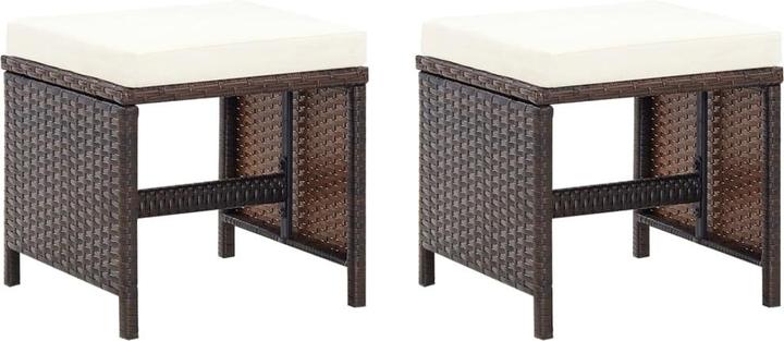 Produktbild vidaXL Gartenstuhl und Hocker