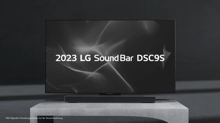 Actual product image LG DSC9S 3.1.3 Soundbar for C4/C5 series 400W,wireless subwoofer,WLAN,BT,eARC (400 W, 3.1.3 Channel)