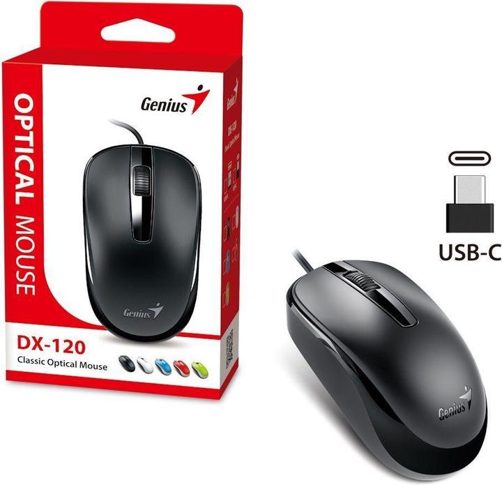 Immagine prodotto Genius DX-120 Maus Black Typ-C (Cablato)