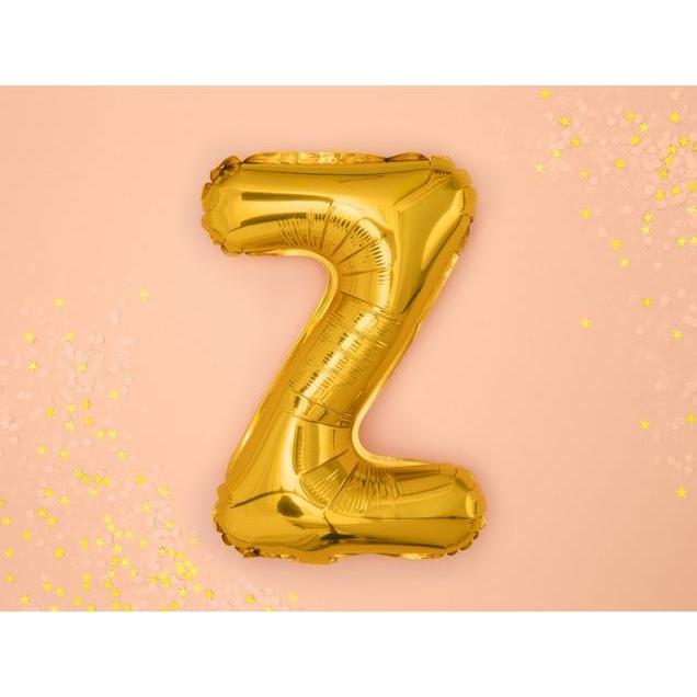 Thumbnail - Partydeco Ballon Brief "Z" in Gold