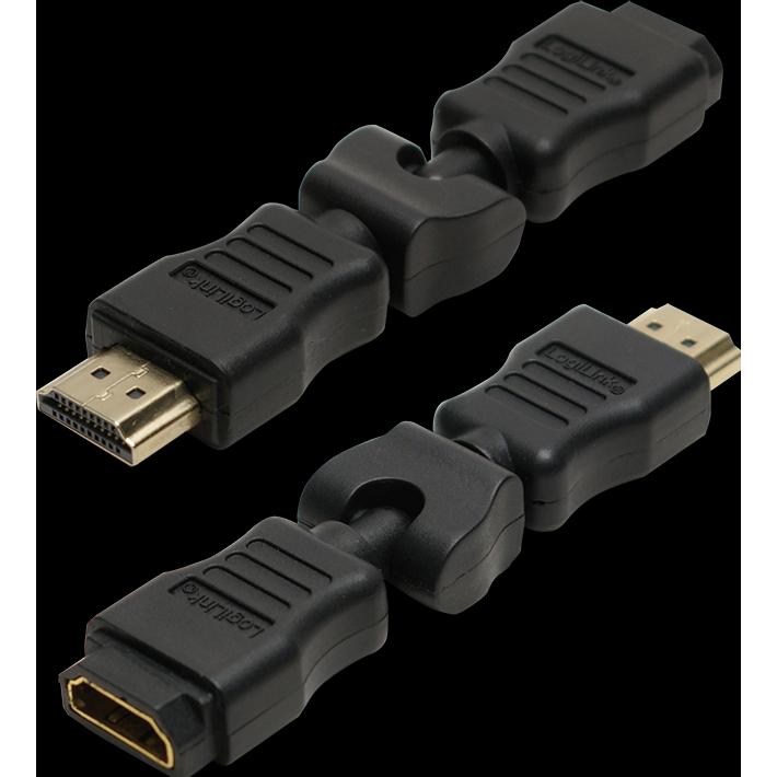 LogiLink HDMI (Typ A) — HDMI (Typ A) (HDMI), Data + Video Adapter, Schwarz