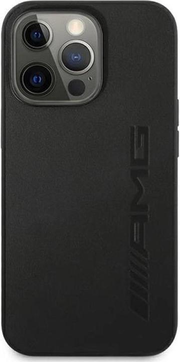 Produktbild Mercedes AMG AMHCP14XDOLBK iPhone 14 Pro Max 6,7" czarny/black hardcase Leather Hot Stamped (Apple iPhone 14 Pro Max)