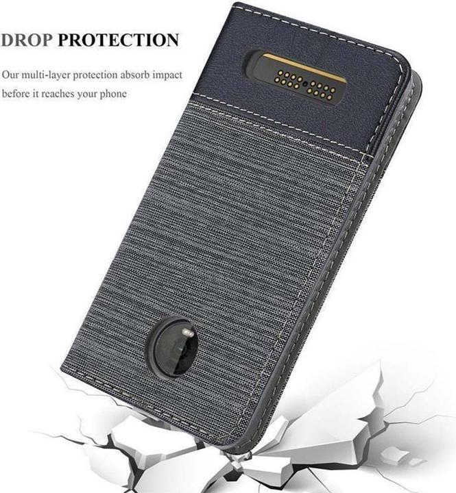 Actual product image Cadorabo Book Jeans Optics Cover (Motorola Moto Z4)