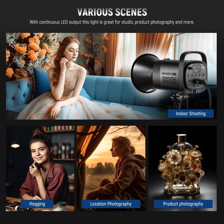 Actual product image Neewer CB60B Bi-Color Video Light 70W With App ControlOptimized (Video light)