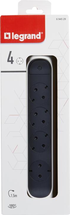 Produktbild Legrand Drehbare Steckdosenleiste, 4-fach Steckdose (4 x, CEE 7/3, 1.50 m)