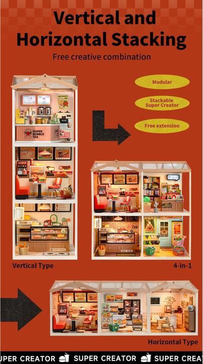 Actual product image Robotime Yum Yum Burgers