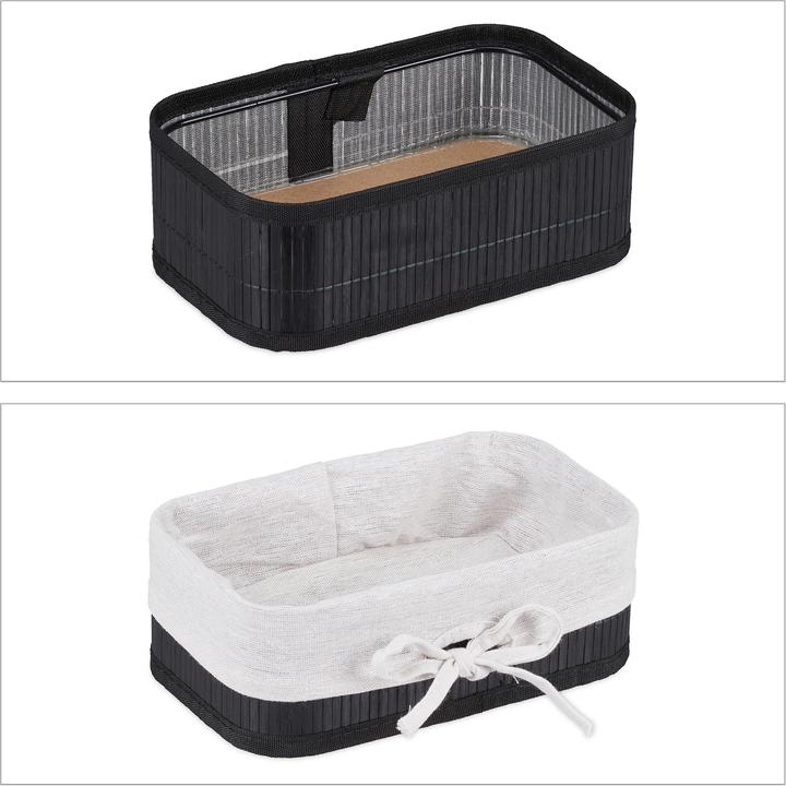 Actual product image Relaxdays 3x storage basket (3 x, 32 x 22 x 12 cm)