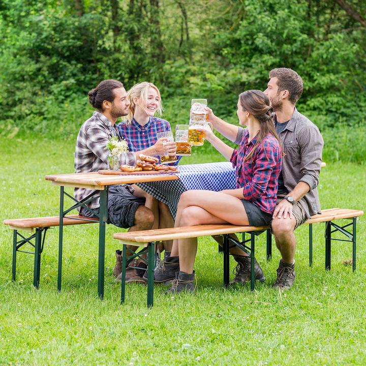 Produktbild tectake Bierzeltgarnitur (219 cm)