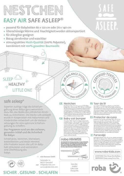 Actual product image Roba Easy Air safe asleep