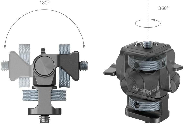 Image du produit SmallRig 4886 Support de moniteur réglable en inclinaison et en pivotement avec 20 vis 1/4