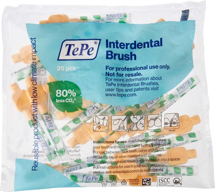 Produktbild TePe Interdentalbürste - extra weich hellorange (25 x, 0.45 mm)