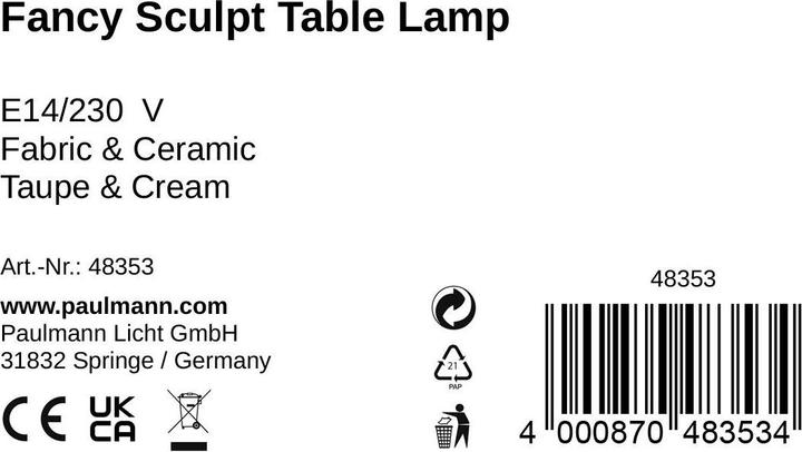Nutritional values and ingredients Pauleen Fancy Sculpt (E14)