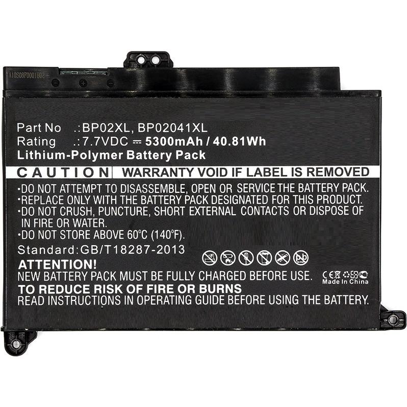 CoreParts MBXHP-BA0082 (6 Zellen, 5300 mAh), Notebook Akku, Schwarz