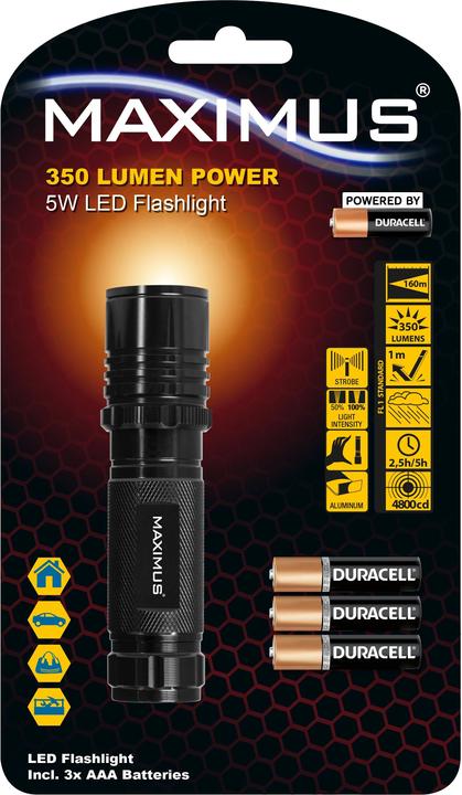 Actual product image Steffen MAXIMUS Flashlight M-FL-013-DU (4 cm, 350 lm)