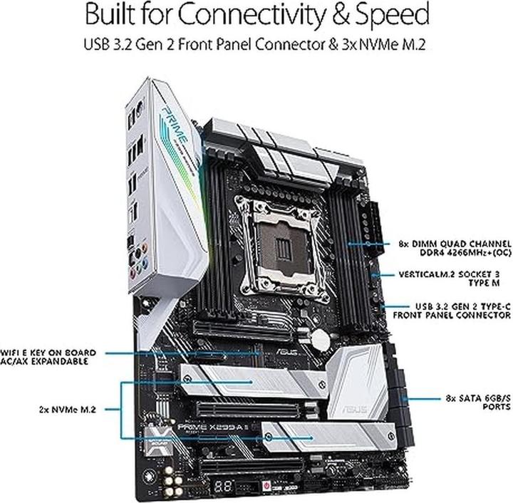 Produktbild ASUS Prime X299-A II (LGA 2066, Intel X299, ATX)