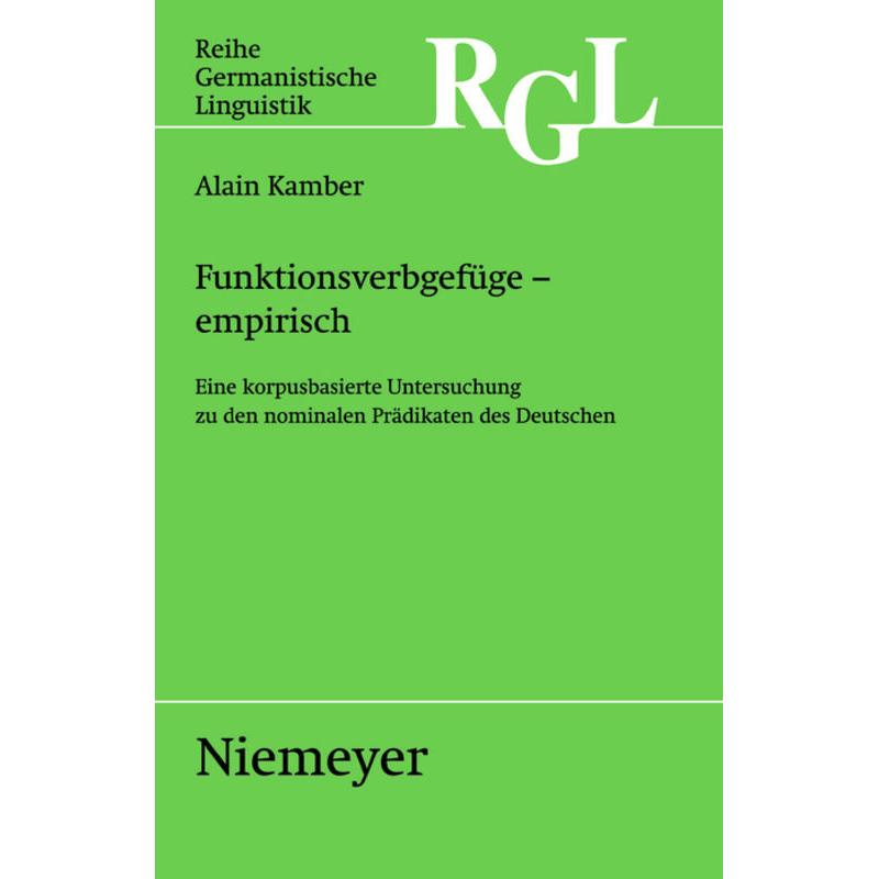 Thumbnail - Funktionsverbgefüge - empirisch, Fachbücher von Alain Kamber