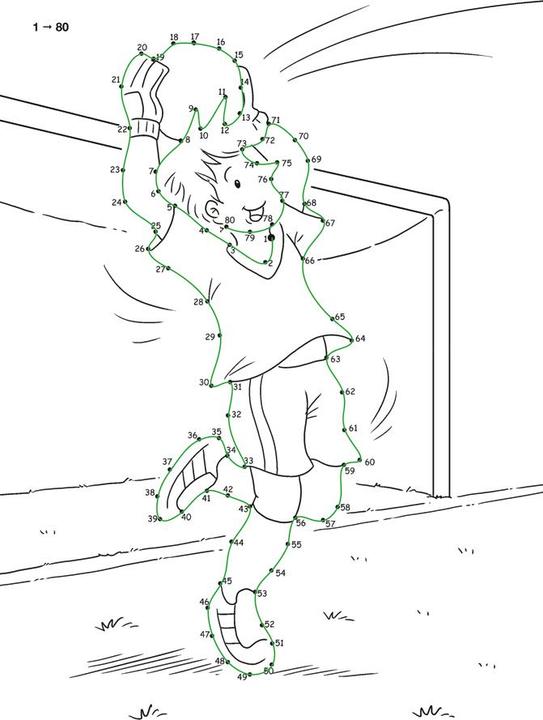 Produktbild Tessloff Punkt zu Punkt. Fussball. 1 bis 150