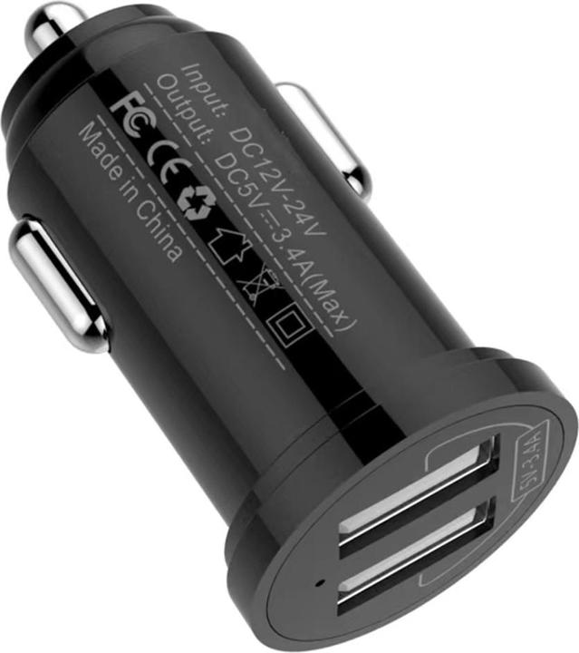 Techly Mini autolader 2 USB-A poorten