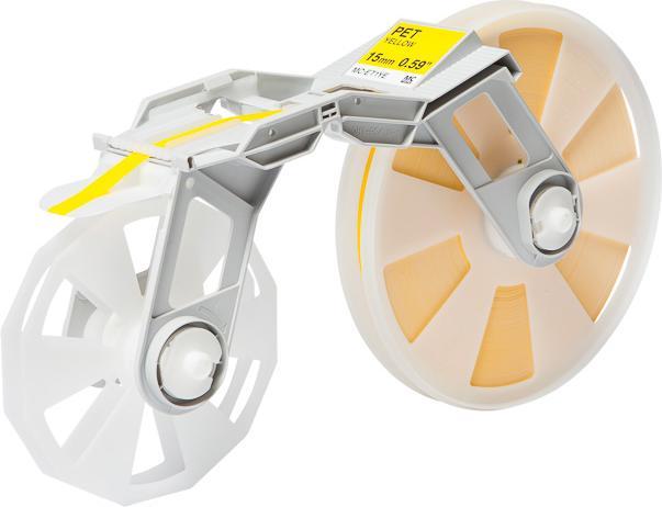 Immagine prodotto Inkadoo Brother MC-ET1YE DirectLabel Cassette giallo 15 mm Giallo Brother Tape Creator 50 mm (1.50 cm, Giallo)