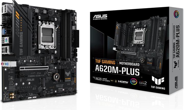 Immagine prodotto ASUS TUF GAMING A620M-PLUS (AM5, AMD A620, mATX)