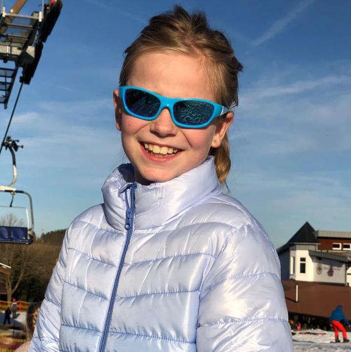 Actual product image Koolsun Sport Aqua White kids sunglasses